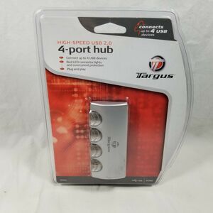 Targus PA050U High Speed 2.0 USB 4 Port Hub PC & Mac New Sealed